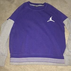 Purple Jordan long sleeve shirt
